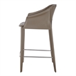 NPD Furniture Callie Recycled Leather Counter Stool in Light Mocha