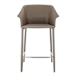 NPD Furniture Callie Recycled Leather Counter Stool in Light Mocha