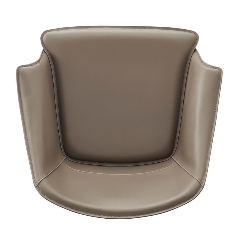 NPD Furniture Callie Recycled Leather Counter Stool in Light Mocha