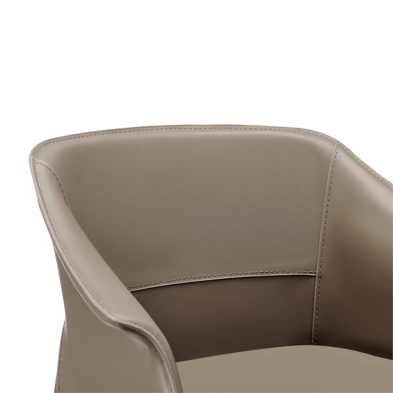 NPD Furniture Callie Recycled Leather Counter Stool in Light Mocha