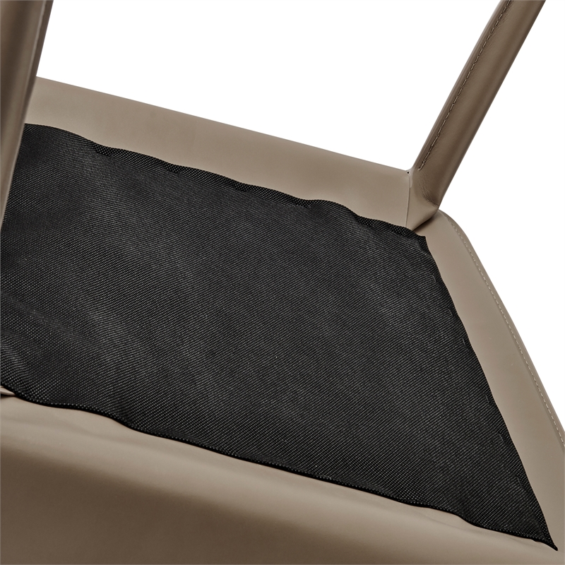 NPD Furniture Callie Recycled Leather Counter Stool in Light Mocha