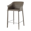 NPD Furniture Callie Recycled Leather Counter Stool in Light Mocha