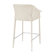 NPD Furniture Callie Recycled Leather Counter Stool in Vanilla