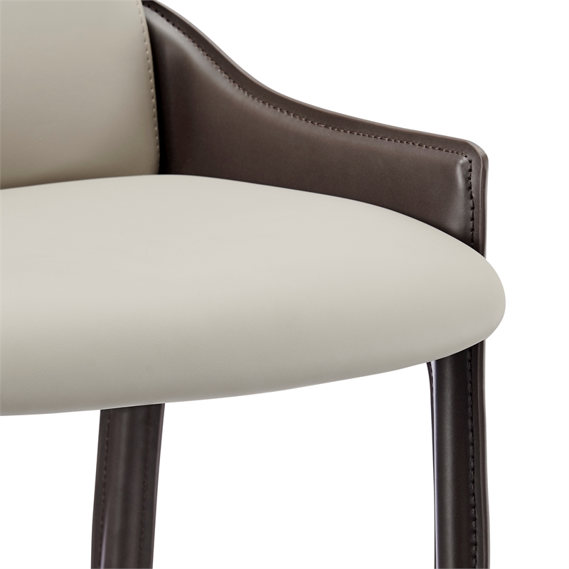NPD Furniture Stella Faux Leather Counter Stool (Set of 2)