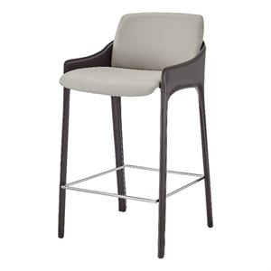 NPD Furniture Stella Faux Leather Counter Stool (Set of 2)