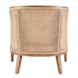 NPD Furniture Tillman Accent Arm Chair w/ Rattan in Nettlewood Leg Color