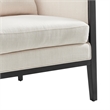 NPD Furniture Tillman Accent Arm Chair w/ Rattan in Black Leg Color