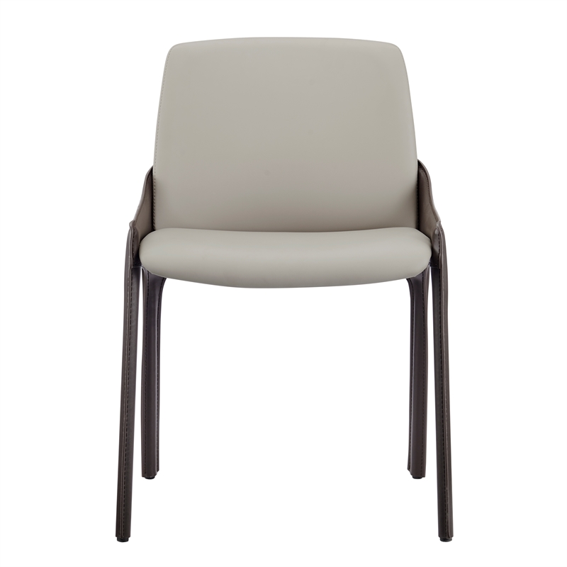 NPD Furniture Stella Faux Leather Dining Side Chair (Set of 2)
