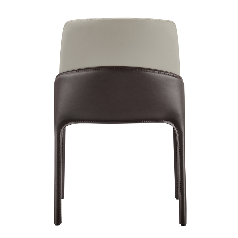 NPD Furniture Stella Faux Leather Dining Side Chair (Set of 2)
