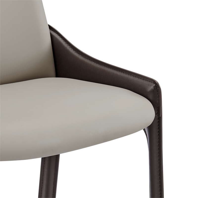 NPD Furniture Stella Faux Leather Dining Side Chair (Set of 2)