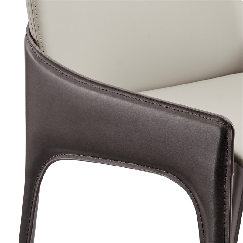 NPD Furniture Stella Faux Leather Dining Side Chair (Set of 2)
