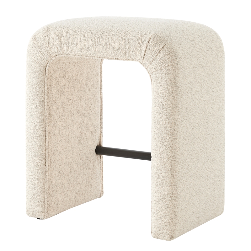 NPD Furniture Jovanka Fabric Counter Stool in Palladian Beige