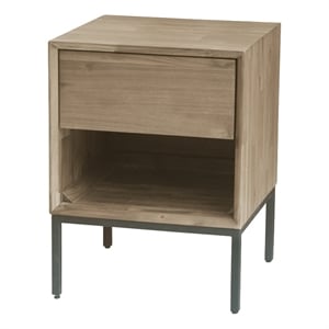 NPD Furniture Hathaway Nightstand/ Side Table in Drifted Sand