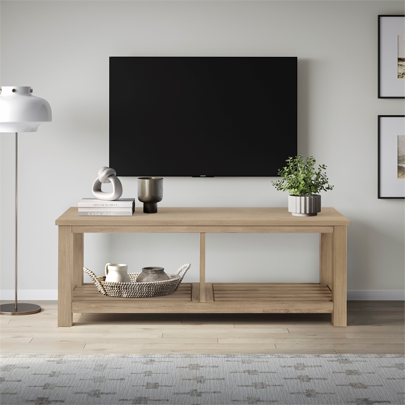 NPD Furniture Tiburon TV Bench in Drifted Sand