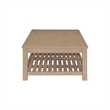NPD Furniture Tiburon Solid Wood Coffee Table in Drifted Sand