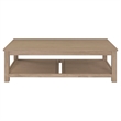 NPD Furniture Tiburon Solid Wood Coffee Table in Drifted Sand