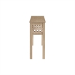 NPD Furniture Tiburon Console Table w/ Shelf in Drifted Sand