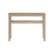 NPD Furniture Tiburon Console Table w/ Shelf in Drifted Sand