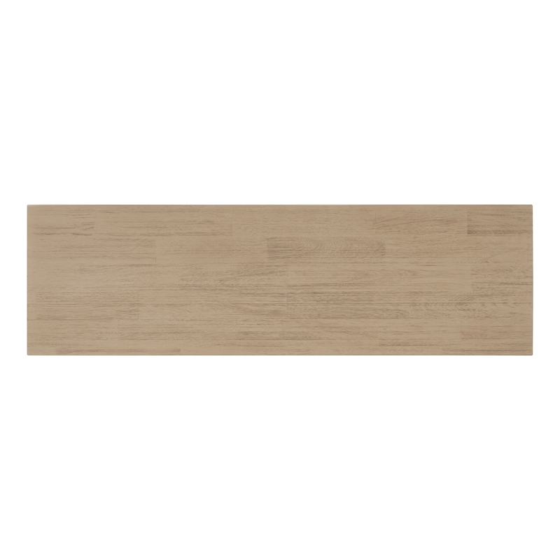NPD Furniture Tiburon Console Table w/ Shelf in Drifted Sand