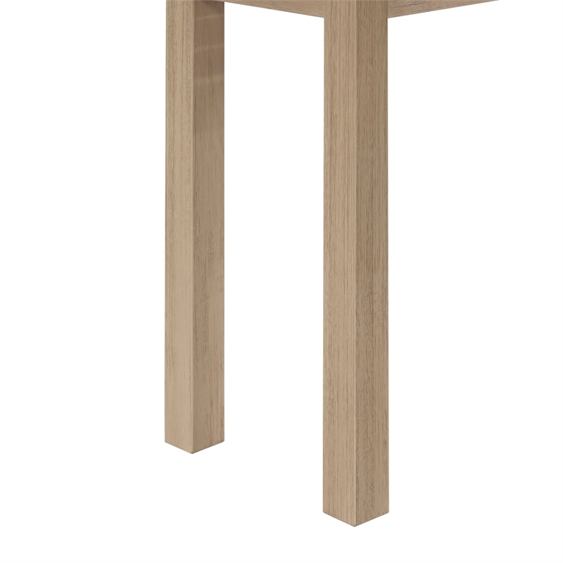 NPD Furniture Tiburon Console Table w/ Shelf in Drifted Sand