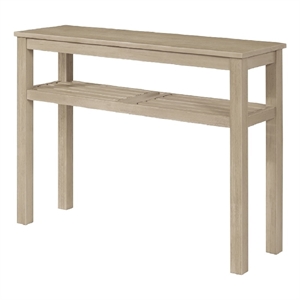 NPD Furniture Tiburon Console Table w/ Shelf in Drifted Sand
