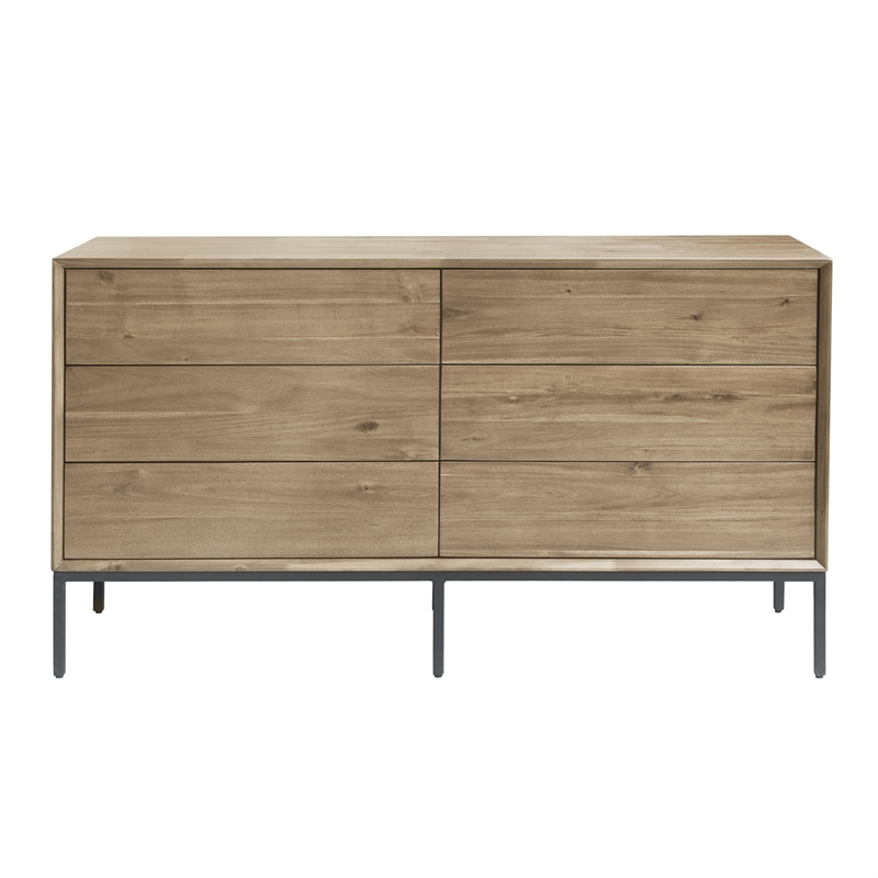 NPD Furniture Hathaway Dresser 6 Drawers in Drifted Sand