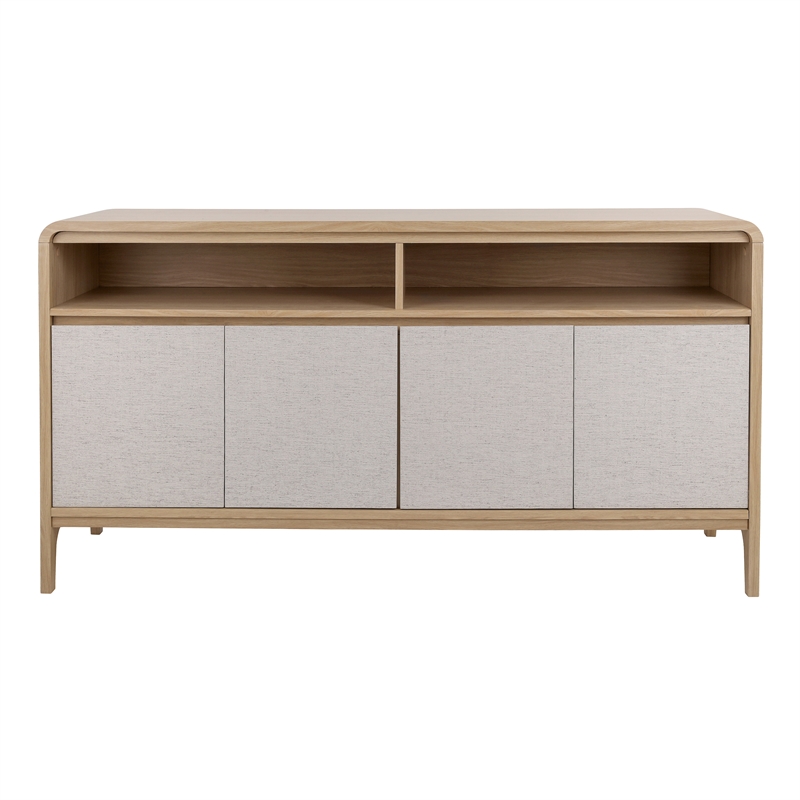 NPD Furniture Delano Sideboard 4 Doors in Euro Oak