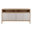 NPD Furniture Delano Sideboard 4 Doors in Euro Oak