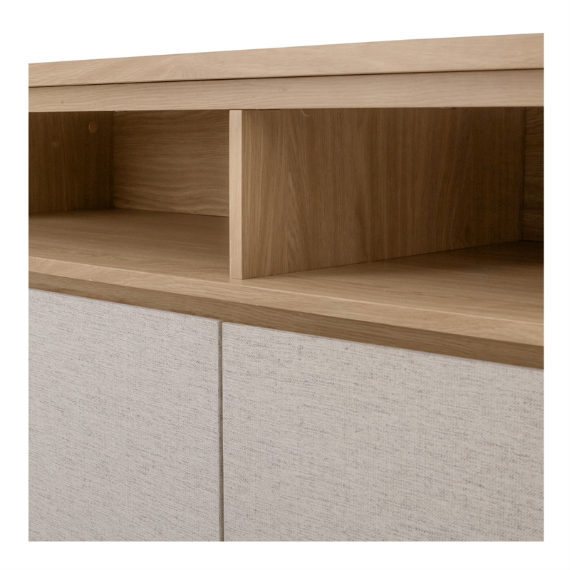 NPD Furniture Delano Sideboard 4 Doors in Euro Oak