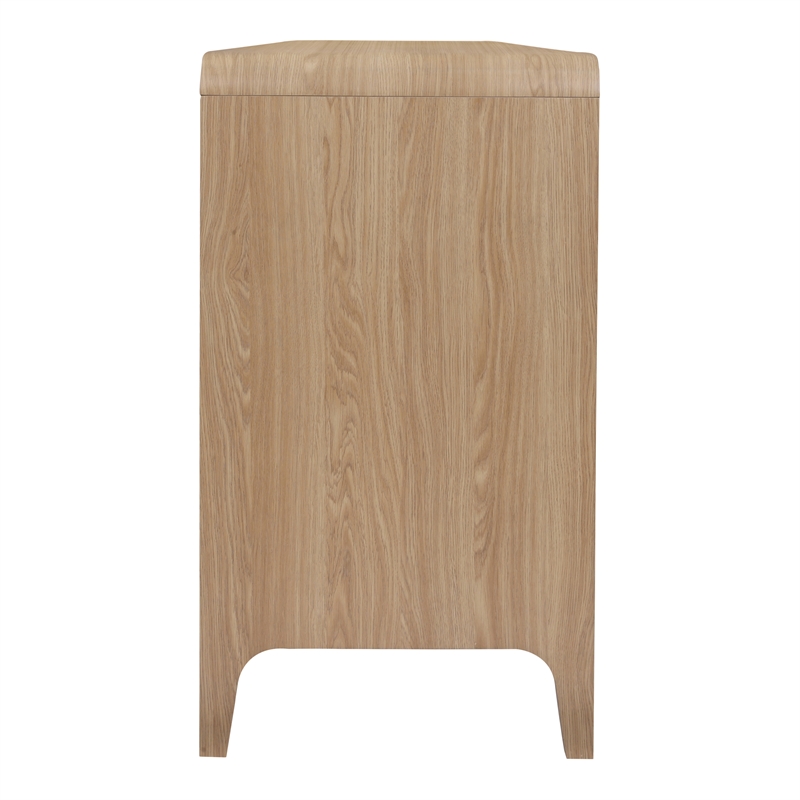 NPD Furniture Delano Sideboard 4 Doors in Euro Oak