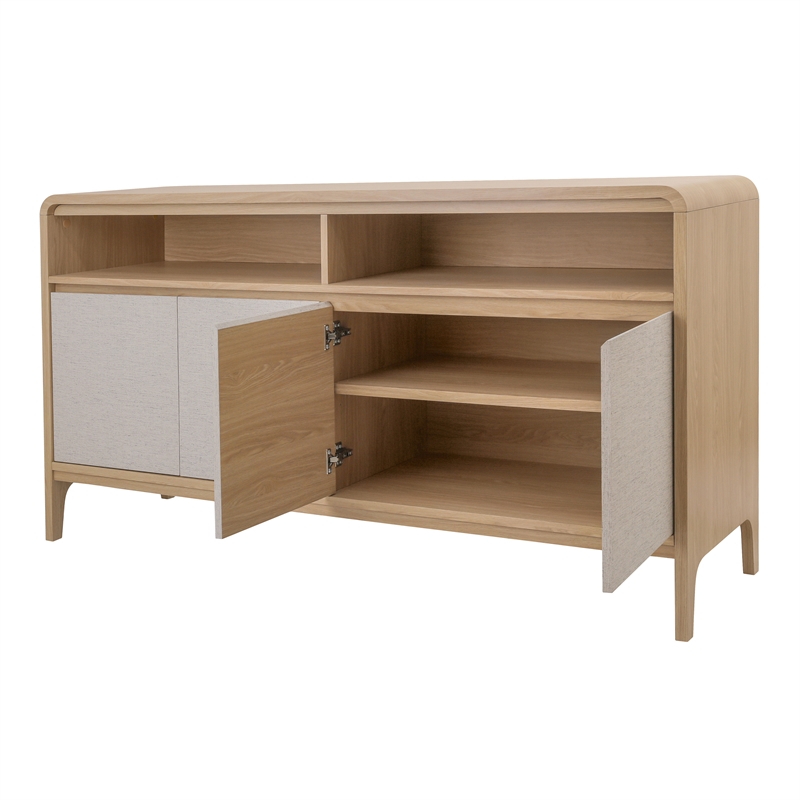 NPD Furniture Delano Sideboard 4 Doors in Euro Oak