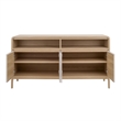 NPD Furniture Delano Sideboard 4 Doors in Euro Oak