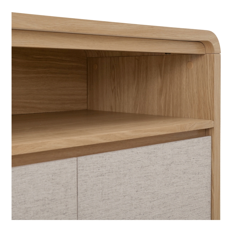NPD Furniture Delano Sideboard 4 Doors in Euro Oak