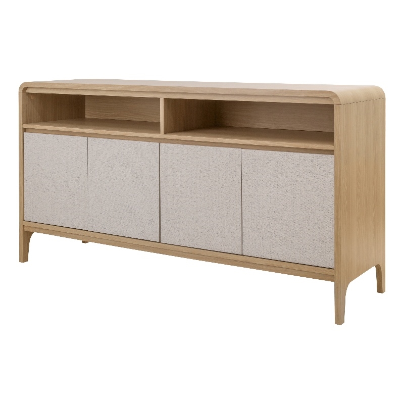NPD Furniture Delano Sideboard 4 Doors in Euro Oak