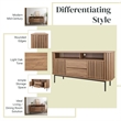 NPD Furniture Renwick Sideboard 2 Drawers + 2 Doors in Terra Oak