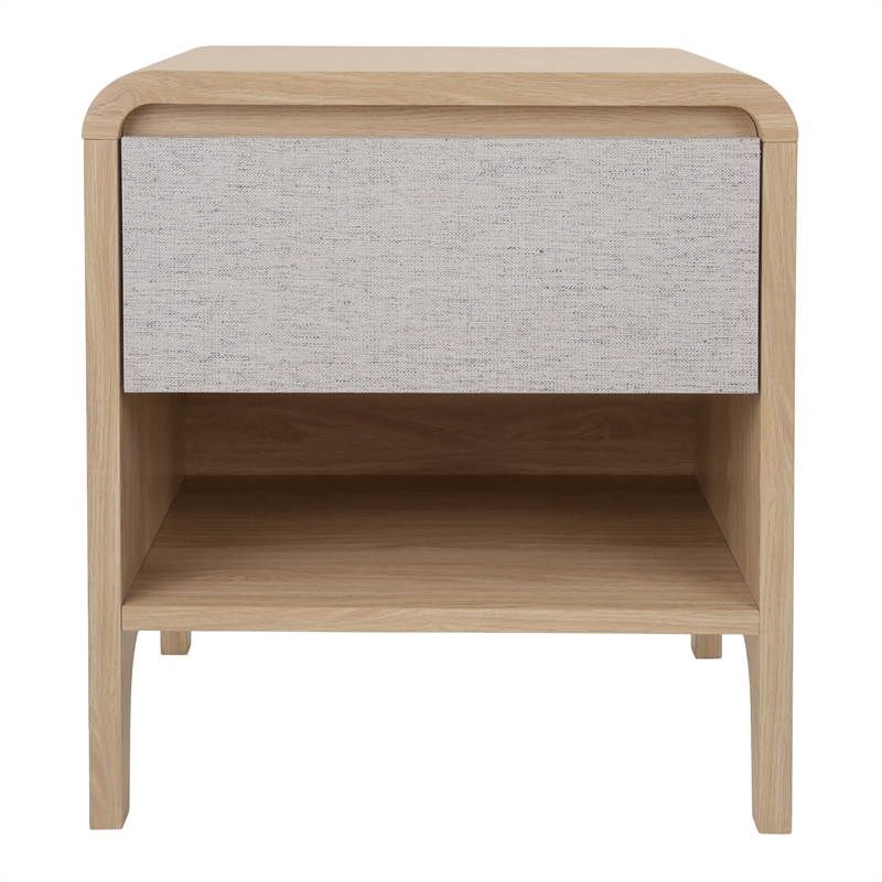 NPD Furniture Delano Side/ End Table 1 Drawer in Euro Oak