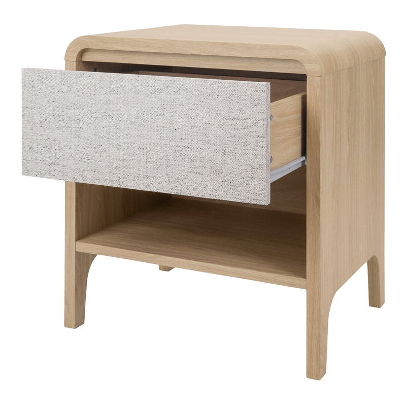 NPD Furniture Delano Side/ End Table 1 Drawer in Euro Oak