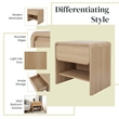 NPD Furniture Delmare Side/ End Table w/ 1 Drawer in Euro Oak