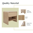 NPD Furniture Delmare Side/ End Table w/ 1 Drawer in Euro Oak