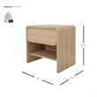 NPD Furniture Delmare Side/ End Table w/ 1 Drawer in Euro Oak