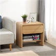 NPD Furniture Delmare Side/ End Table w/ 1 Drawer in Euro Oak