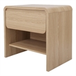 NPD Furniture Delmare Side/ End Table w/ 1 Drawer in Euro Oak