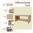 NPD Furniture Delmare Coffee Table in Euro Oak