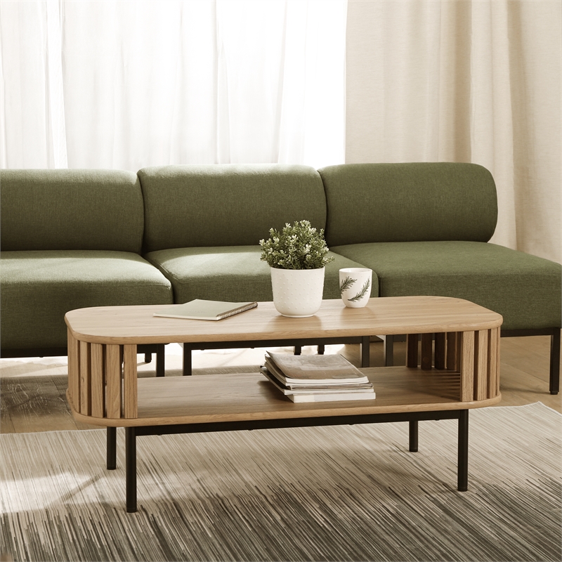 NPD Furniture Renwick Coffee Table in Terra Oak
