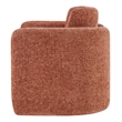 NPD Furniture Deryll Fabric Accent Arm Chair in Grenada Terracotta