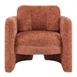 NPD Furniture Deryll Fabric Accent Arm Chair in Grenada Terracotta