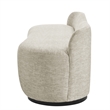 NPD Furniture Mandy Fabric Bench in Pasadena Beige