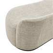 NPD Furniture Mandy Fabric Bench in Pasadena Beige