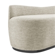 NPD Furniture Mandy Fabric Bench in Pasadena Beige