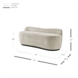 NPD Furniture Mandy Fabric Bench in Pasadena Beige